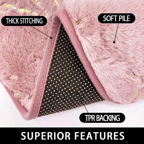 Vista 4 de Juego de 3 alfombras y tapetes de baño antideslizantes de mármol negro dorado, suave, lavable, absorbente de agua, con contorno en forma de U y tapa