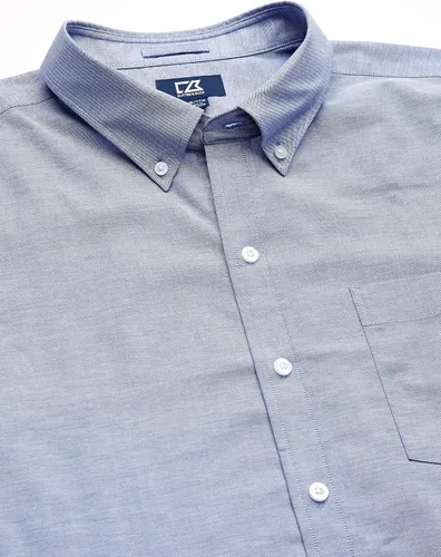 Vista 3 de Cutter & Buck Camisa de manga larga elástica resistente a las arrugas para hombre