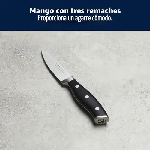 Vista 7 de Henckels Forged Accent - Juego de cuchillos de pelar (2 unidades), diseño alemán afilado Negro