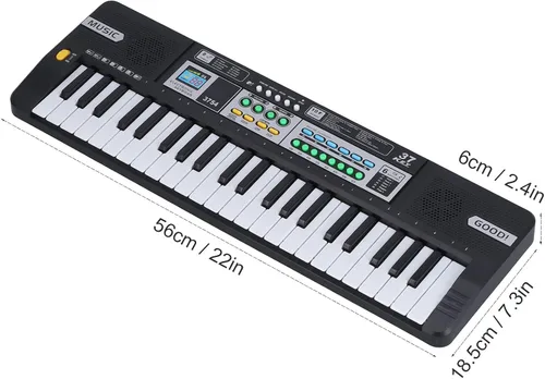 Vista 6 de Mini pianos teclado teclado piano teclado música teclado teclados electrónicos, pequeño piano eléctrico portátil multifuncional para principiantes