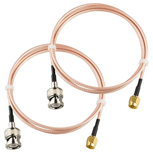 Vista 7 de BNC macho a SMA macho Conectores 3.28 pies (3.3 ft) RG316 Cable coaxial de baja pérdida 50ohm BNC a SMA Macho Adaptador