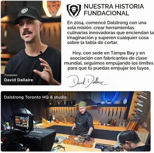 Vista 8 de Dalstrong Juego de 2 piezas, cuchillo de chef y pelar de 8 pulgadas, acero 9CR18MOV recubierto de titanio negro, 58+ HRC - Para cocinar y preparar