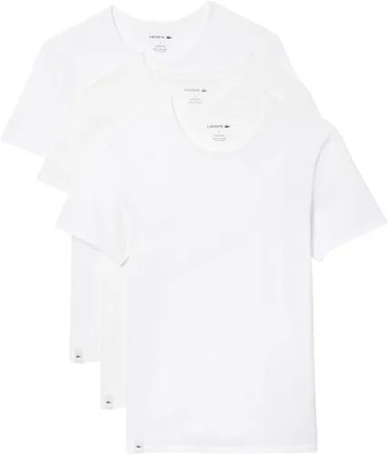 Vista 11 de Lacoste Paquete de 3 camisetas Essentials de cuello redondo de ajuste regular 100% algodón para hombre