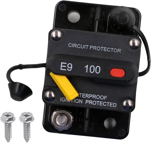 Vista 52 de E69 Interruptor de circuito de 10 A T3 con restablecimiento manual Mini de montaje en superficie IP66 Interruptor conmutable de 10 A