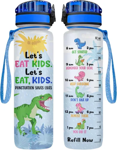 Vista 12 de 34HD Axolotl - Botella de agua de 32 onzas, bonita botella motivacional para mujer, botella de gimnasio con marcador de tiempo, regalo
