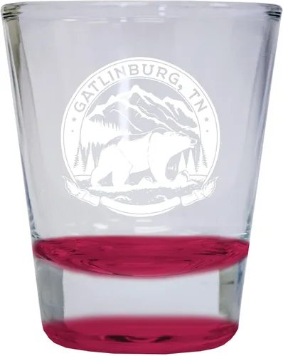 Vista 4 de Gatlinburg Tennessee - Vaso de chupito redondo (1.5 onzas), color verde