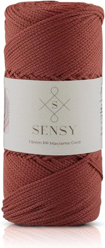 Vista 68 de Sensy Premium Cuerda de Poliéster 1.5mm (0.059 pulgadas) 164 Yardas Cuerda de Polipropileno 100% Cuerda de Macramé 1.5mm Cuerda para Bolsa