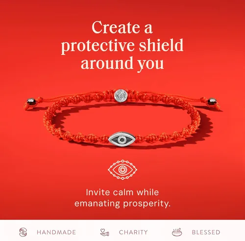 Vista 11 de KARMA AND LUCK Guardian of Blessing, pulsera de bronce de cuerda roja para hombre, hecha a mano en Bali para protección, tamaño ajustable