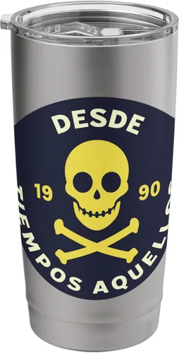 Vista 9 de Desde Tiempos Aquellos Skull 1990 Stainless Steel Insulated Tumbler Black