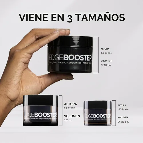 Vista 7 de Style Factor EDGE BOOSTER HIDEOUT Pomada a base de agua Fuerte sujeción y cobertura instantánea de canas Estilo elegante para vuelos, bordes