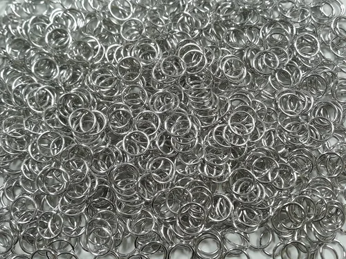 Vista 8 de Anillos de salto de aluminio brillante de 1 libra 14G 1/2" ID (más de 1150 anillos)