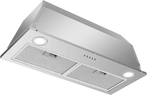 Vista 8 de Campana extractora de 20 pulgadas, campana de cocina integrada de 600 CFM, convertible con conductos/sin conductos, inserto de campana