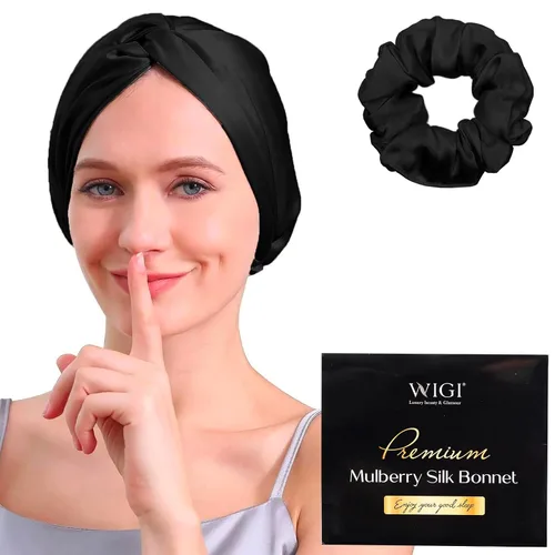 Vista 14 de WIGI Juego de 2 coleteros de seda, 100% seda de morera pura, no daña el cabello para mujeres, súper suave, elegante, apto para todo tipo de cabello