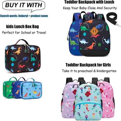 Vista 7 de Mochila para niños pequeños, mochila para preescolar o jardín de infantes, Rosado, Personalizado