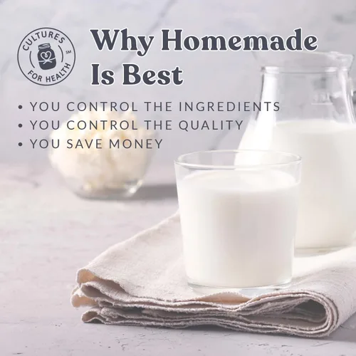 Vista 7 de Cultures for Health Granos de Kéfir de Leche Bebida Probiótica Láctea Espumosa Casera Sin OMG para una Salud Intestinal Más Fuerte Iniciador