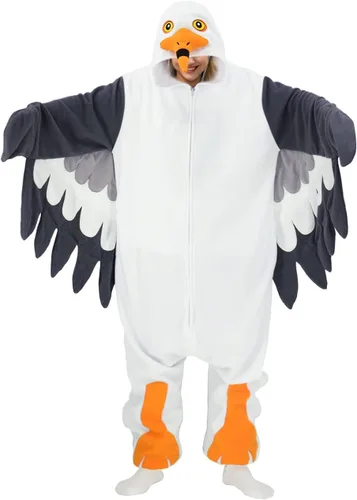 Vista 2 de Adult Bird Onesie Pajamas Bird Cosplay Halloween Costume Homewear Pajamas for Women and Men