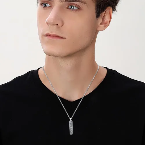 Vista 2 de Collar vikingo de plata de ley para hombre, collar de Mjolnircuervobrújula para hombres y mujeres, joyería nórdica, regalo para padre, marido, novio