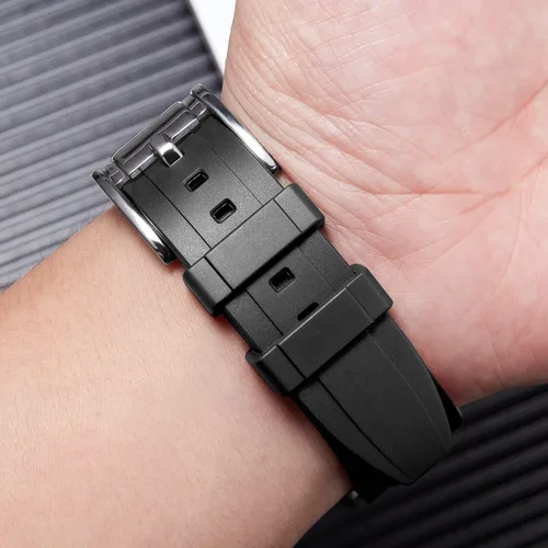 Vista 6 de BINLUN Correas de reloj de silicona de liberación rápida de repuesto para reloj de goma de 0787in 0866in 0945in para hombres y mujeres correas