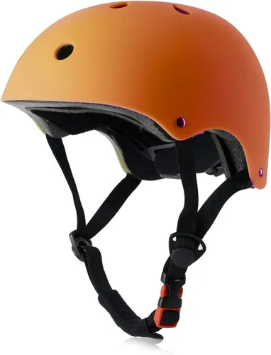 Vista 17 de Casco de bicicleta para niños, ajustable y para múltiples deportes, desde niños pequeños hasta jóvenes, 3 tallas Negro