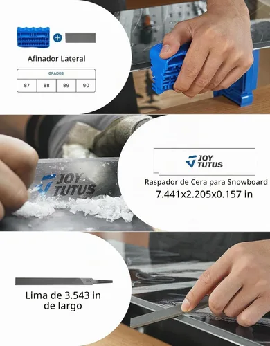 Vista 4 de JOYTUTUS Basic Ski Snowboard Tuning Kit with Wax Ski Snowboard Wax Kit with Waxing Iron