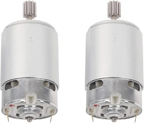 Vista 3 de SHENGLE 2 piezas 550 30000RPM 12 voltios motor eléctrico, alta velocidad RS550 12V motor caja de cambios accesorios para ruedas eléctricas niños