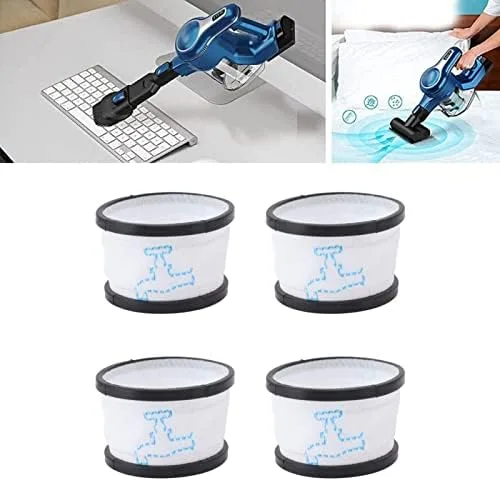 Vista 5 de 4 filtros de cubo de polvo al vacío S600 S6P Accesorios de piezas de filtro primario blanco Filtro de aspirador de algodón para Inse para paquete
