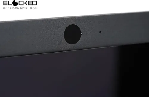Vista 4 de Fundas de vinilo para cámara web/cámara 57 adhesivos reutilizables de baja adherencia para cámara web 3 tamaños negro paquete de 57