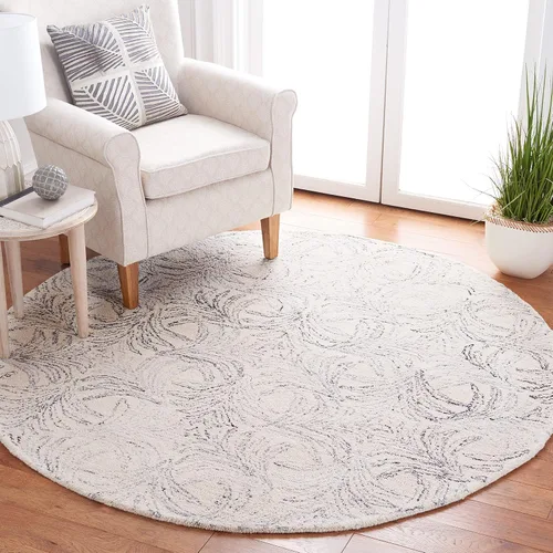 Vista 11 de SAFAVIEH Jardin Collection - Alfombra de pasillo, 2 pies 3 pulgadas x 8 pies, marfil y azul, mezcla de lana hecha a mano, ideal para zonas de alto
