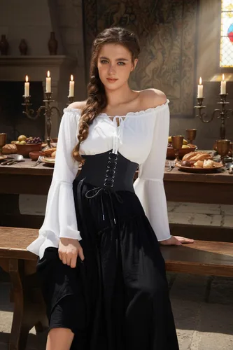 Vista 6 de GRACE KARIN Lace-up Cinch Belt Tied Corset Elastic Waist Belt Negro