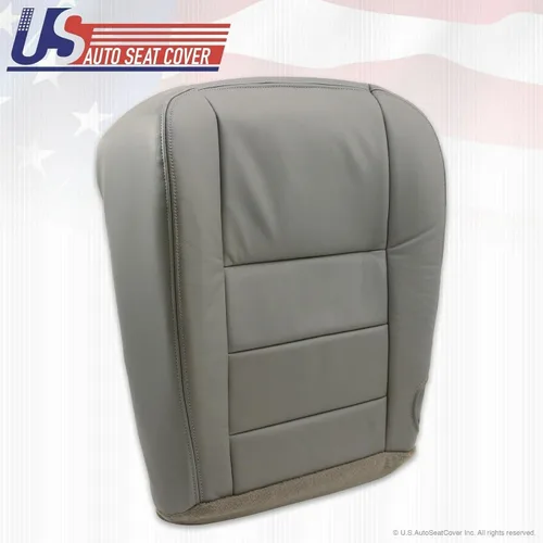 Vista 6 de 2002 2003 2004 para Ford F250 Lariat Super Duty Driver Bottom Funda de asiento de cuero gris