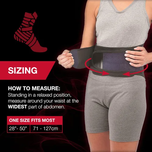 Vista 6 de MUELLER Sports Medicine Faja Lumbar Ajustable para la Espalda, Cinturón de Alivio del Dolor de Espalda Baja y Soporte para Hombres y Mujeres, Negro
