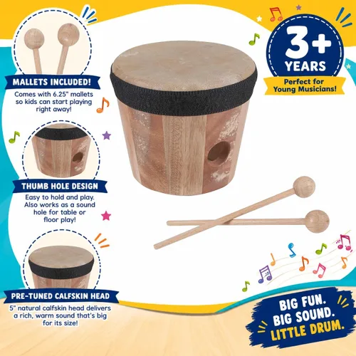 Vista 2 de Westco Juguete de instrumentos musicales de tambor para niños