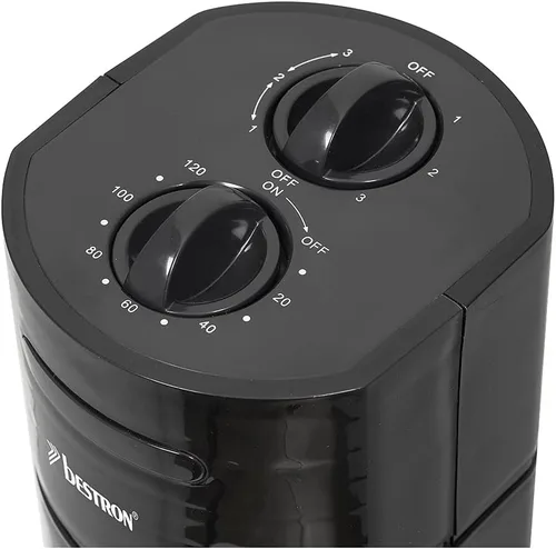 Vista 2 de Bestron AFT760Z Ventilador de torre con función giratoria, altura 29.5 in, 35 W, negro