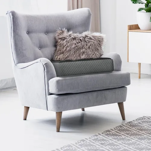 Vista 7 de Kolbs - Cojín reclinable extragrande Elegante funda de terciopelo de 2 tonos (solo asiento)