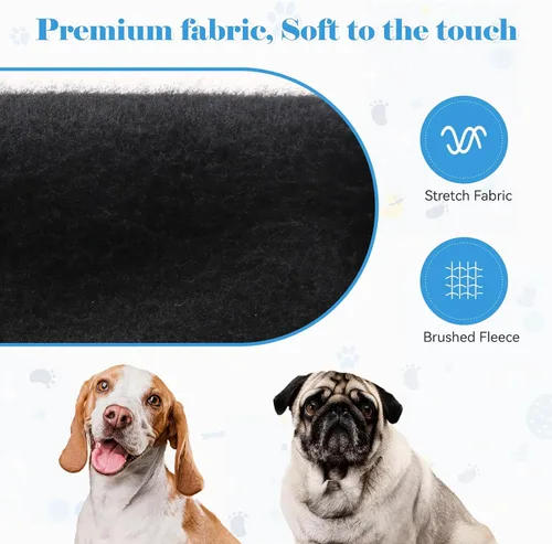 Vista 5 de Suéteres para perros pequeños, suéter de seguridad suave de forro polar cepillado, ropa para mascotas, sudadera con capucha para perro con bolsillo
