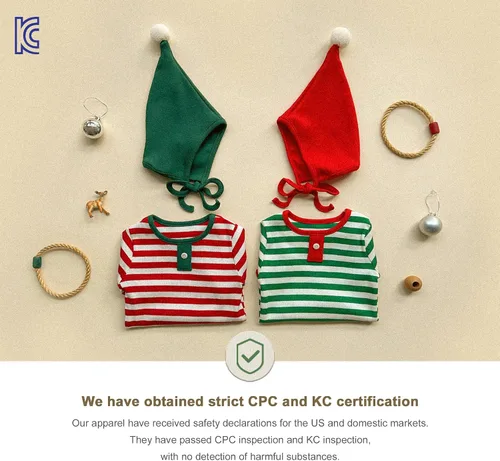 Vista 6 de Disfraz de elfo navideño para bebé de 0 a 18 meses, 100% algodón, incluye adorable sombrero de elfo y mameluco