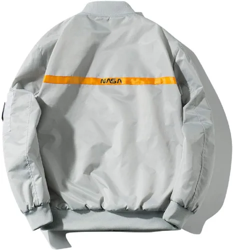 Vista 2 de CORIRESHA Chaquetas bomber ajustadas para hombre Apollo NASA