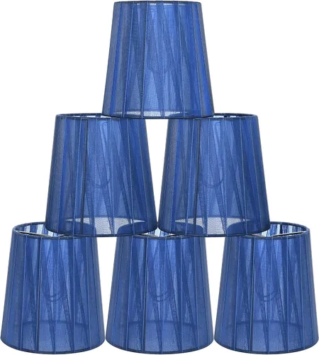 Vista 11 de KORA - Juego de 2 pantallas pequeñas con clip para lámpara de pared, barril pequeño, 5.2 x 4 pulgadas x 5.2 pulgadas de alto, cinta orgánica, hechas