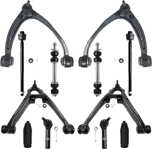 Vista 59 de Detroit Axle – 12 brazos de control superiores e inferiores delanteros con rótulas, barras de unión exteriores e interiores con topes, barras