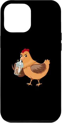 Vista 6 de Funda divertida para iPhone 14 con leche Boba para bebedor de té con leche y pollo, para iPhone 14