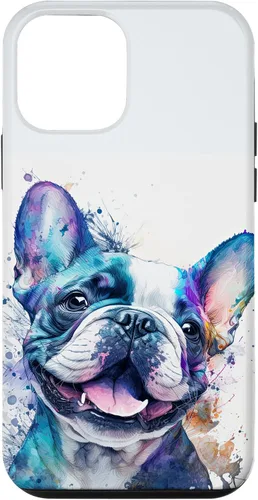Vista 16 de Cute Frenchie Watercolor Splash Frenchie Puppy Case for iPhone 17
