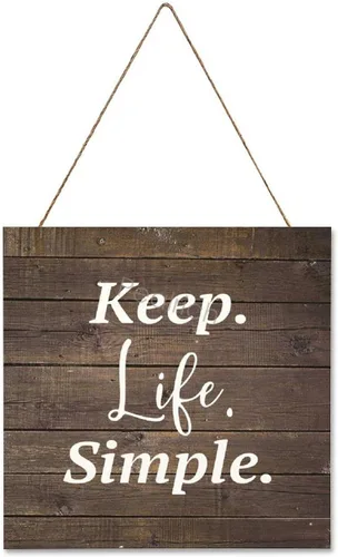 Vista 7 de PEALRICH Letrero colgante de madera con cita motivacional "Life Begins At The End Of Your Comfort Zone", placa artística para decoración de pared