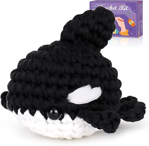 Vista 18 de Crochetta Kit de ganchillo para principiantes, kit de inicio de ganchillo con tutoriales en video paso a paso, kit de ganchillo para principiantes