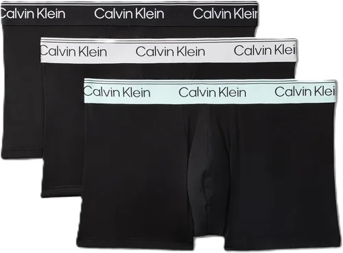 Vista 21 de Calvin Klein Ropa interior de microfibra elástica para hombre, paquete de 3 troncos 3 Negro