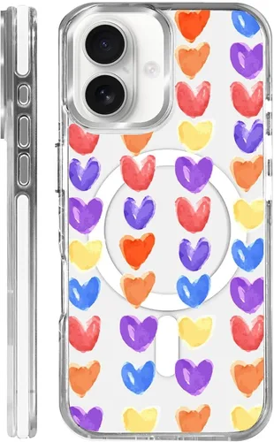 Vista 97 de Funda para iPhone 13 Pro, transparente con bonito patrón de tiburón azul, compatible con Magsafe funda protectora suave para mujeres y niñas (blanco)