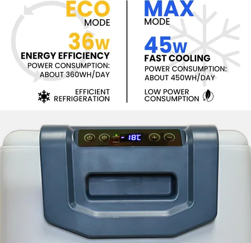 Vista 2 de Koolatron Refrigerador portátil de 12 V con Bluetooth, enfriador eléctrico de 42 cuartos de galón (40 L), cables de 12 voltios CC/110 V CA