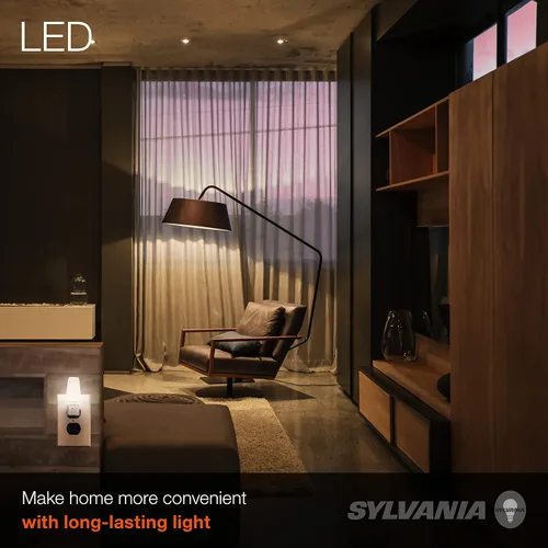 Vista 6 de Sylvania - Bombilla LED C7, eficiente de 0.6 W, 4 lúmenes, paquete de 2