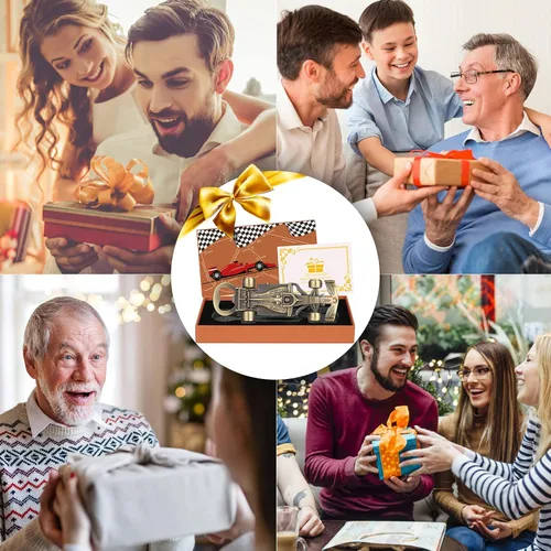 Vista 2 de Regalos de autos de carreras para hombres y mujeres, abrebotellas de coche de carreras, regalos únicos de carreras para hombres, él, papá, novio