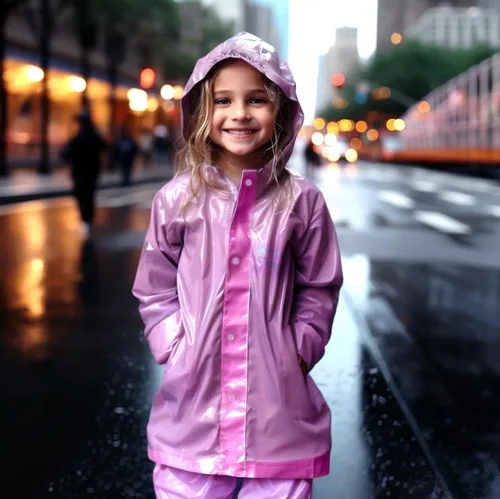 Vista 3 de Disney Frozen - Ropa impermeable con capucha para niñas pequeñas