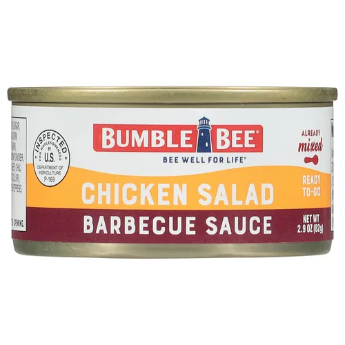 Vista 8 de Bumble Bee Snack on the Run BBQ - Kit de ensalada de pollo con galletas, 3.5 onzas, lista para comer, cuchara incluida, aperitivo de proteína